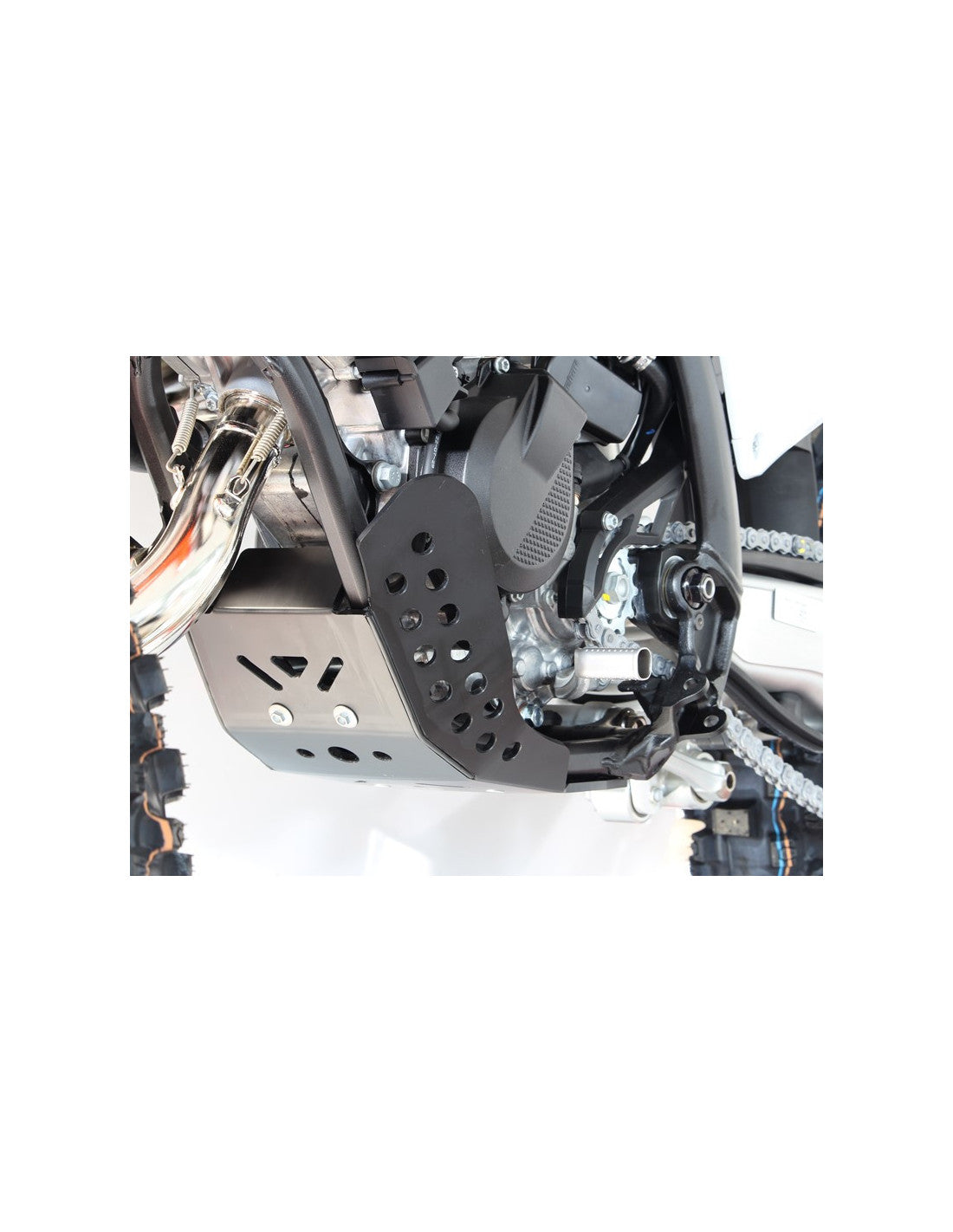 Côté gauche du sabot noir en plastique PEHD pour KTM et Husqvarna