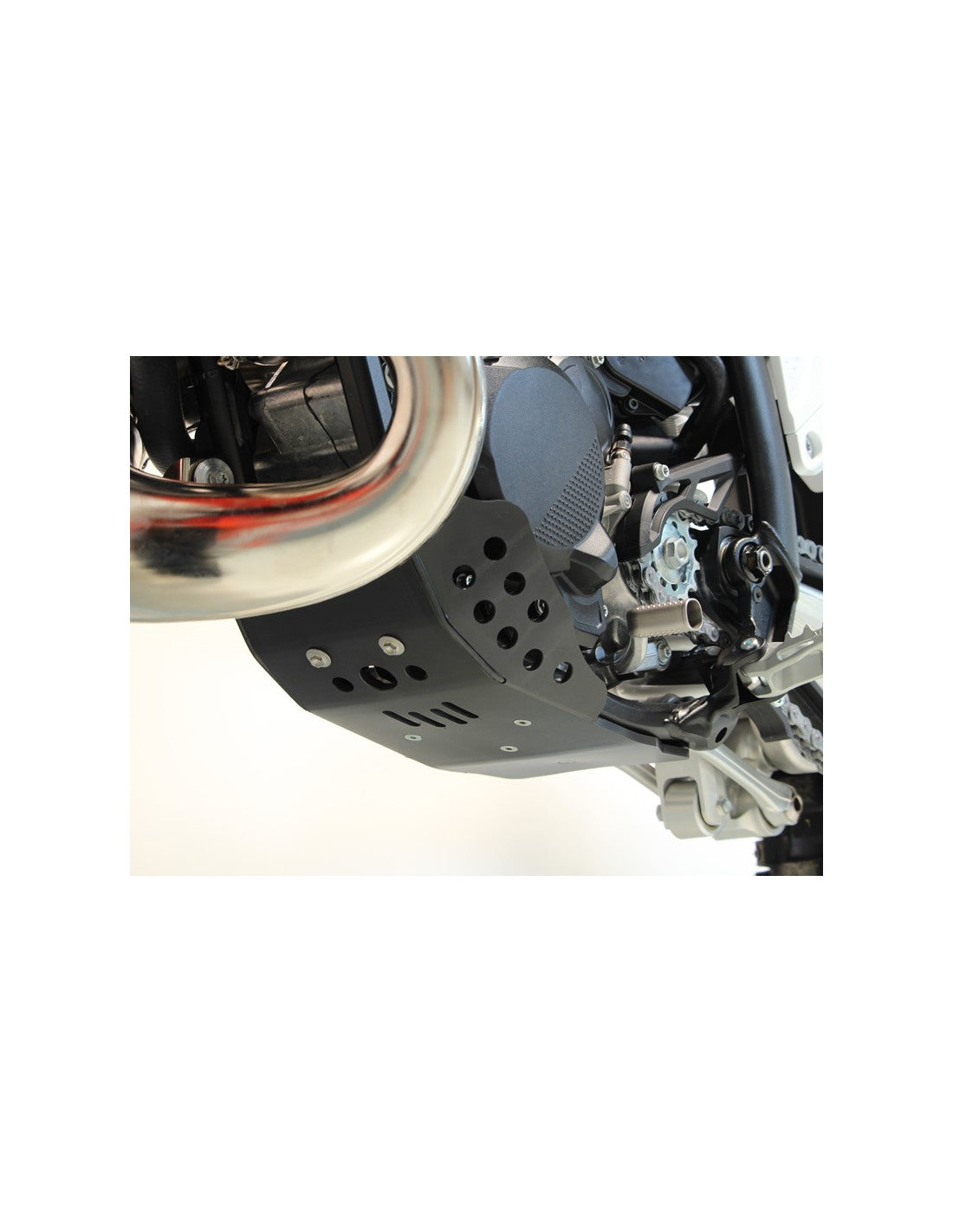 Côté gauche du sabot en plastique PEHD noir 6mm pour KTM et Husqvarna 250 - 300