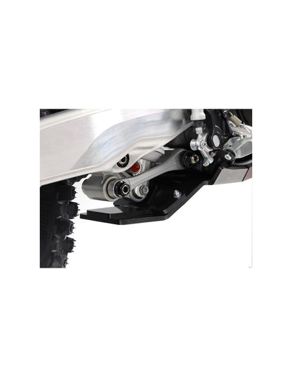 Côté gauche du sabot noir en plastique PEHD avec protection de biellette pour KTM 250-300 - Husqvarna 250-300