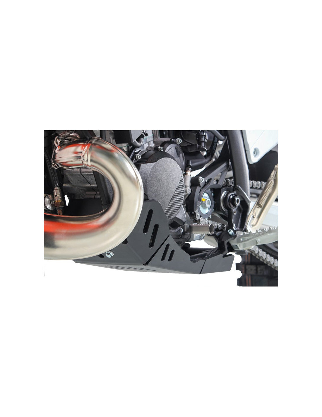 Côté gauche du sabot noir en plastique PEHD pour KTM 250EXC et 300EXC