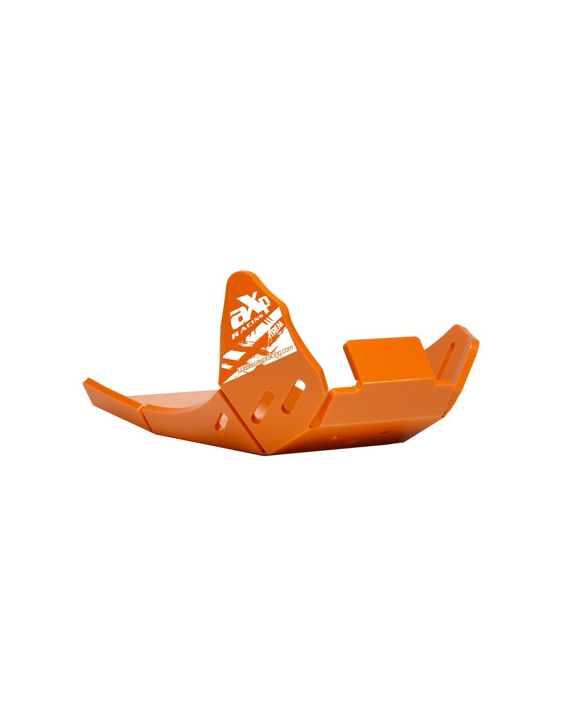 Orange PEHD plastic skid plate for KTM 250EXC and 300EXC