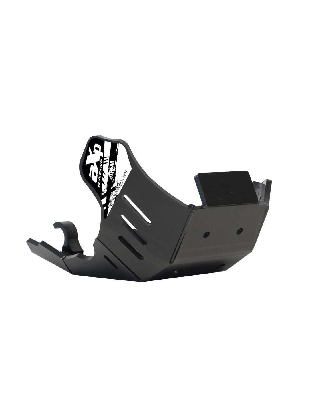 Black PEHD plastic skid plate for KTM 250EXCF and 350EXCF