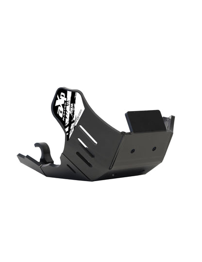Black PEHD plastic skid plate for KTM 250EXCF and 350EXCF