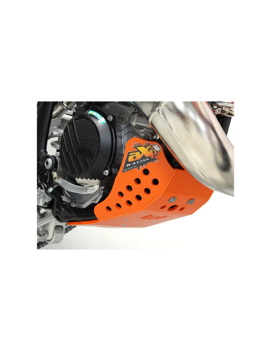 Côté droit du sabot en plastique PEHD orange 6mm pour KTM et Husqvarna 250 - 300