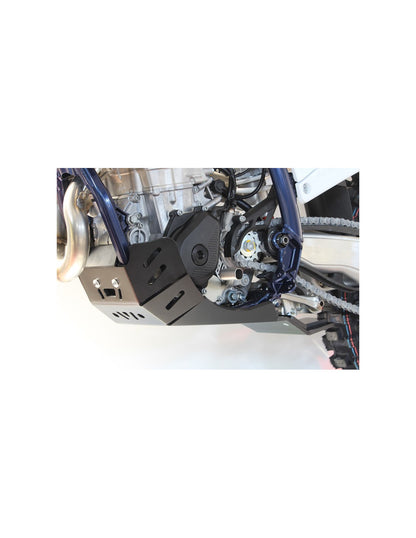 Côté gauche du sabot noir en plastique PEHD avec protection de biellette pour KTM - Husqvarna