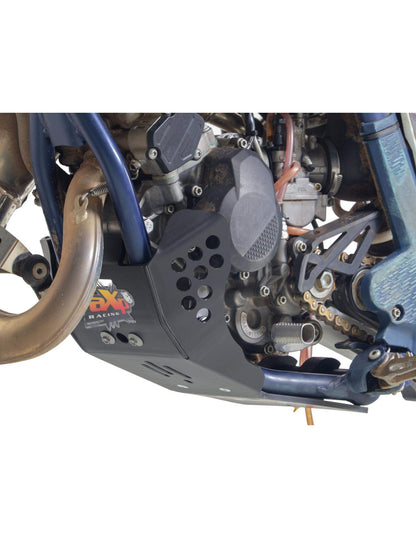 Right side of the 6mm black HDPE plastic skid plate for KTM 85SX, Husqvarna TC85 and GasGas MC85