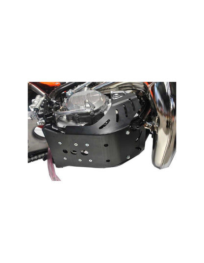Vue du dessous du sabot en plastique PEHD pour KTM / Husqvarna 250 - 300 2T