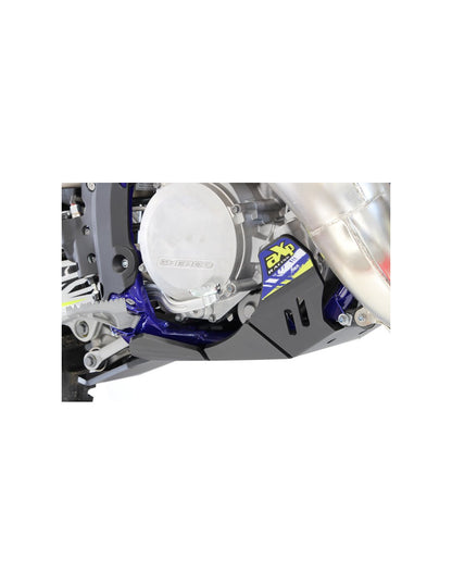Côté droit du sabot noir en plastique PEHD avec protection de biellette pour Sherco 250 - 300 2T