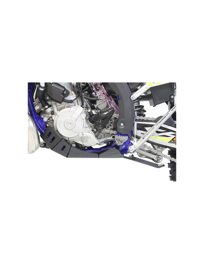 Côté gauche du sabot noir en plastique PEHD avec protection de biellette pour Sherco 250 - 300 2T