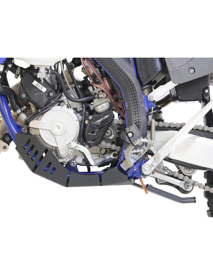 Côté gauche du sabot noir en plastique PEHD avec protection de biellette pour Sherco 125SE Factory