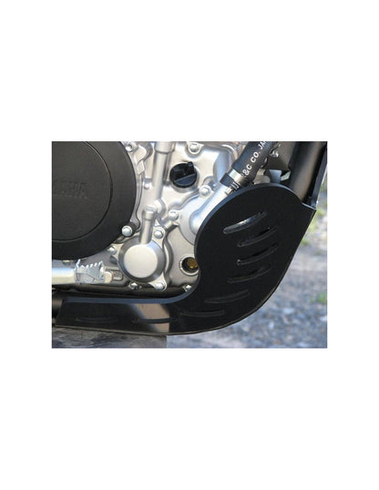 Right side of the 6mm black HDPE plastic skid plate for Yamaha WR250R - WR250X