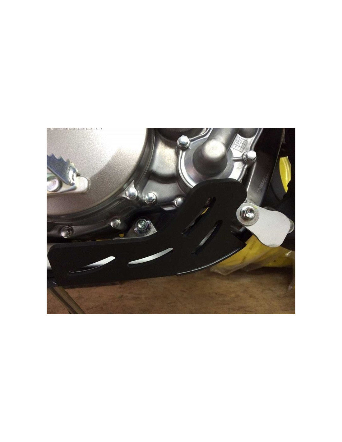 Sabot noir en plastique PEHD 6mm pour Yamaha YZ250 - WR250 - YZ250X