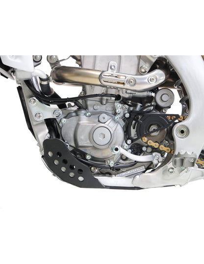Côté gauche du sabot noir en plastique PEHD 6mm pour Yamaha YZ250F