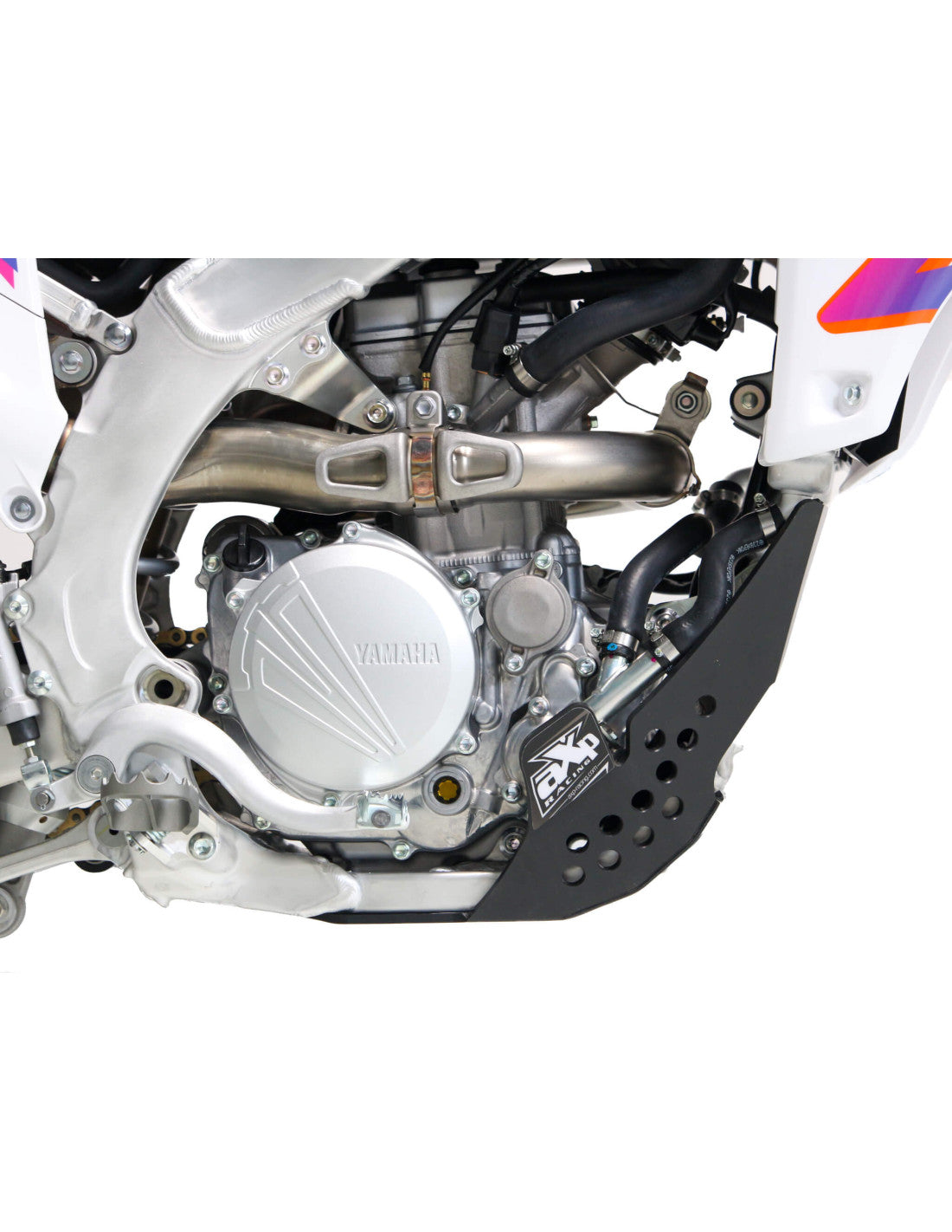 Côté droit du sabot noir en plastique PEHD 6mm pour Yamaha YZ250F