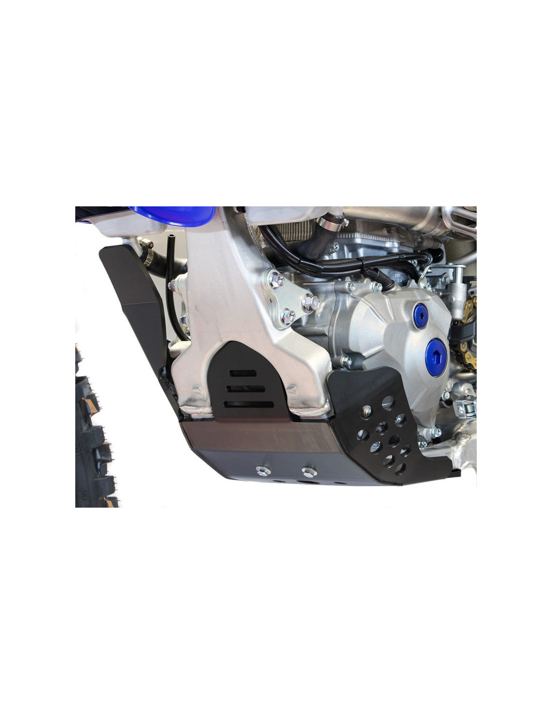 Côté gauche du sabot en plastique PEHD noir pour Yamaha YZ450F et YZ450FX
