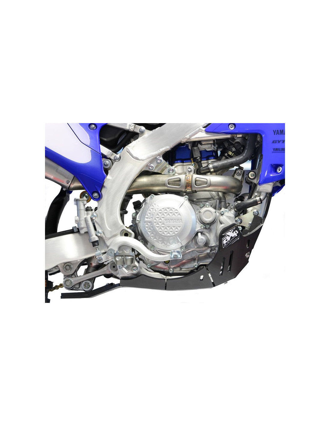 Right side of the HDPE plastic skid plate for Yamaha YZ450F and YZ450FX