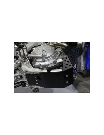 Bottom view of the black HDPE plastic skid plate for Yamaha YZ450F - WR450F