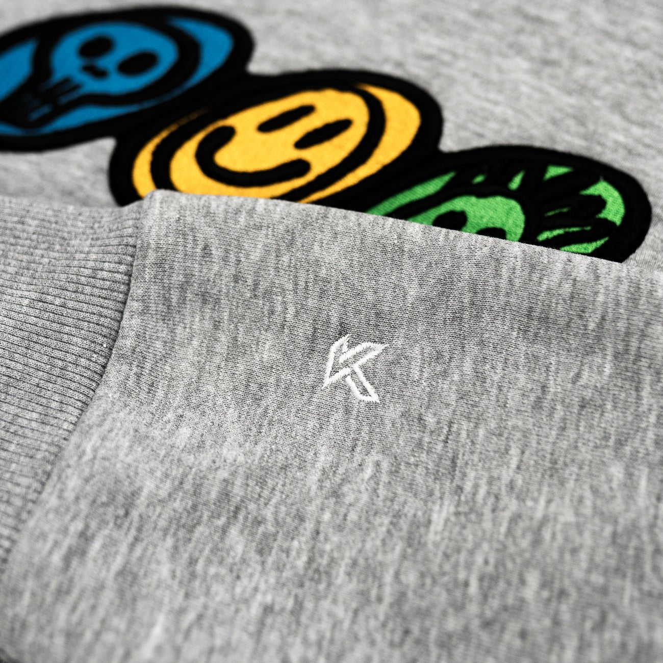 Smiley Grey Hoodie