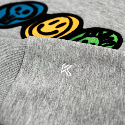 Smiley Grey Hoodie