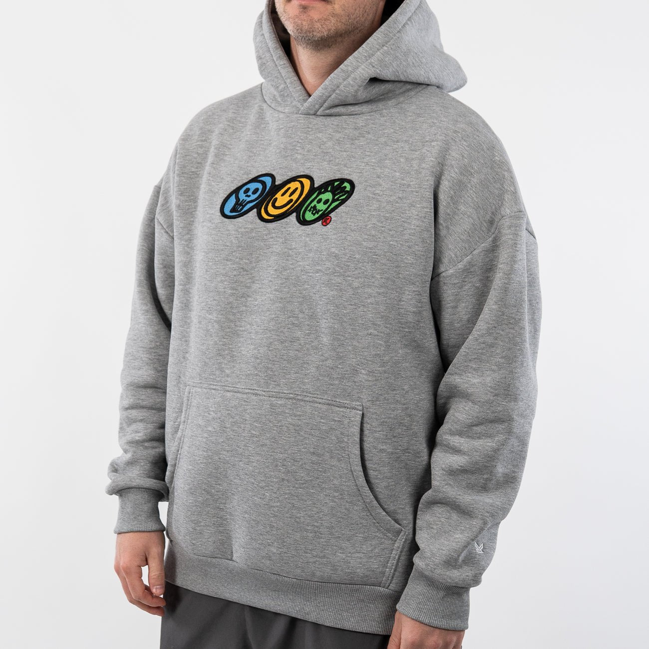 Smiley Grey Hoodie