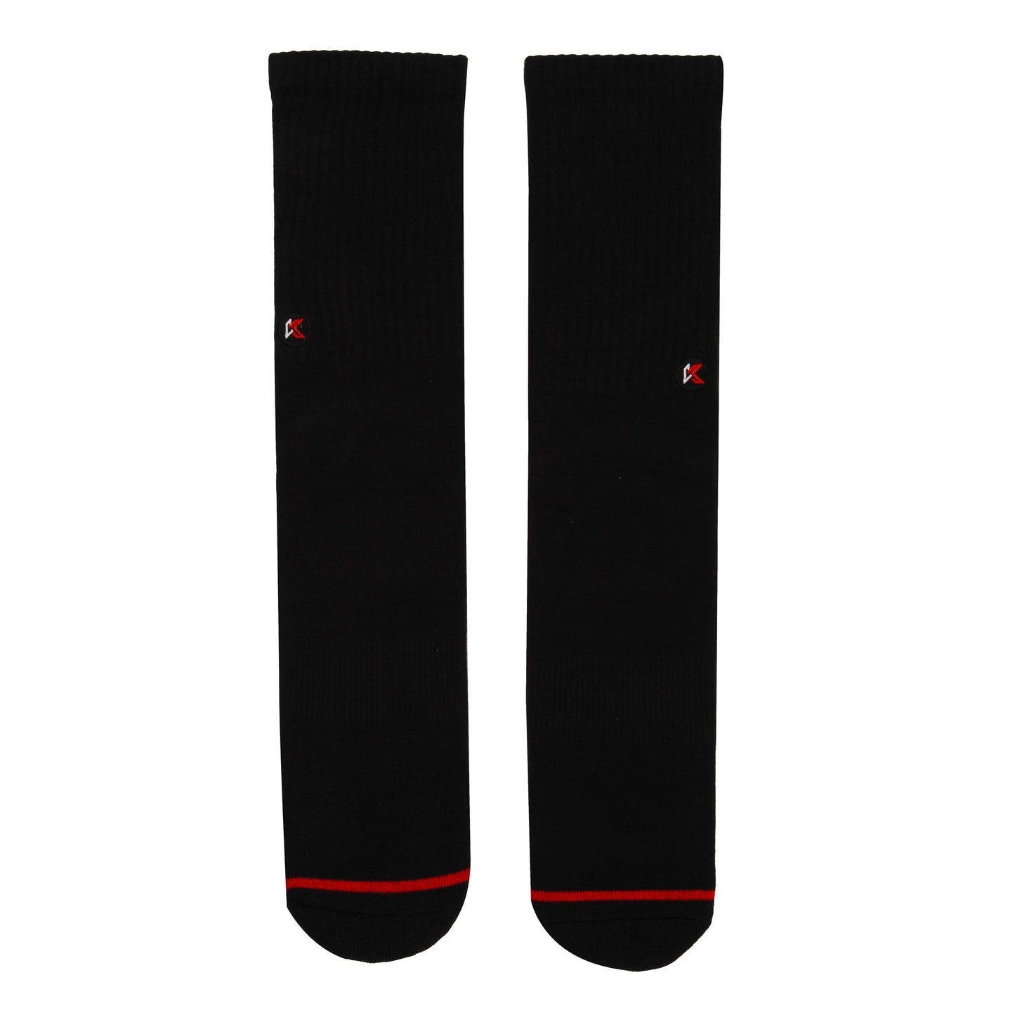 Solid Black Crew Sock