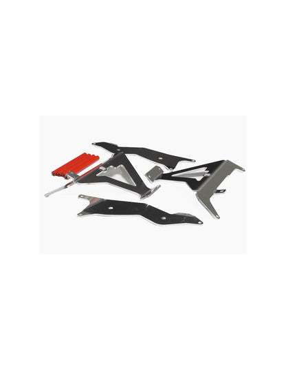 Protections de radiateurs en aluminium avec entretoises rouges pour Honda CRF450R / CRF450RX