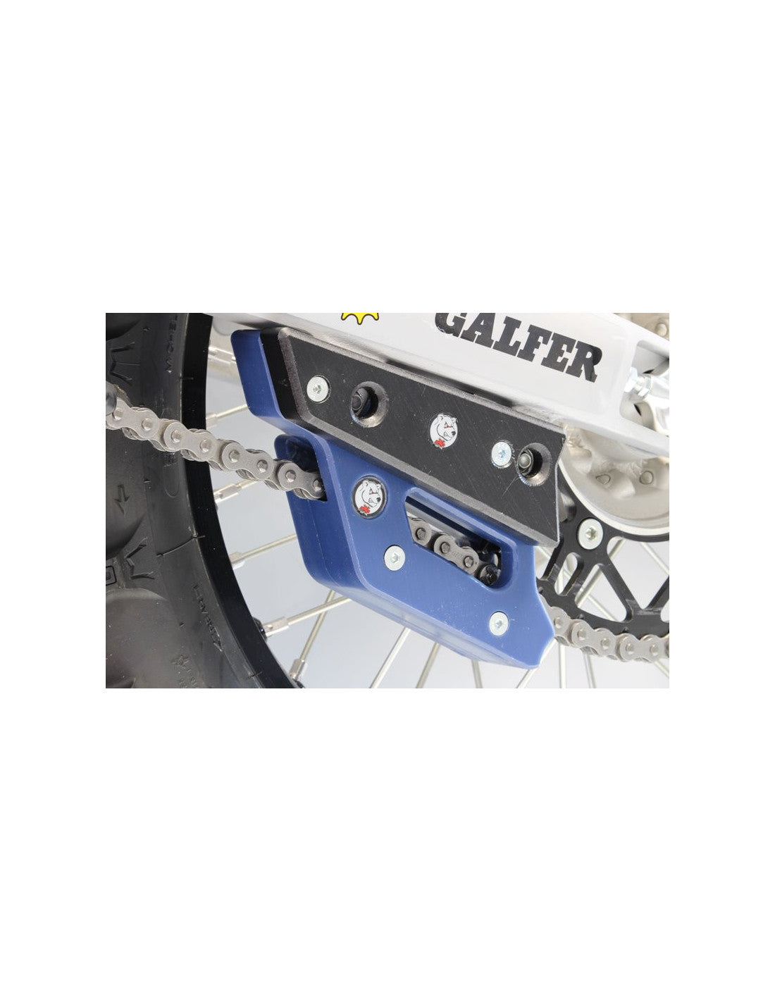 Swing arm guard for KTM / GASGAS / HUSQVARNA / SHERCO AXP CHAIN GUIDES - Black