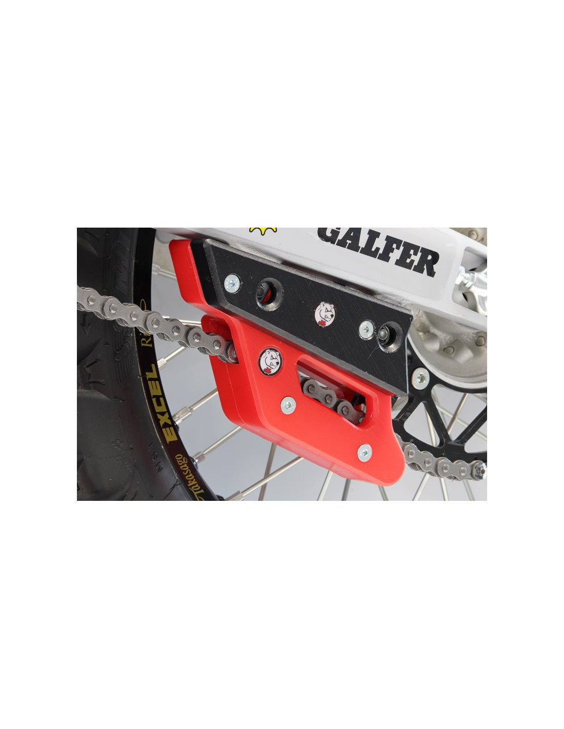 Swing arm guard for KTM / GASGAS / HUSQVARNA / SHERCO AXP CHAIN GUIDES - Black