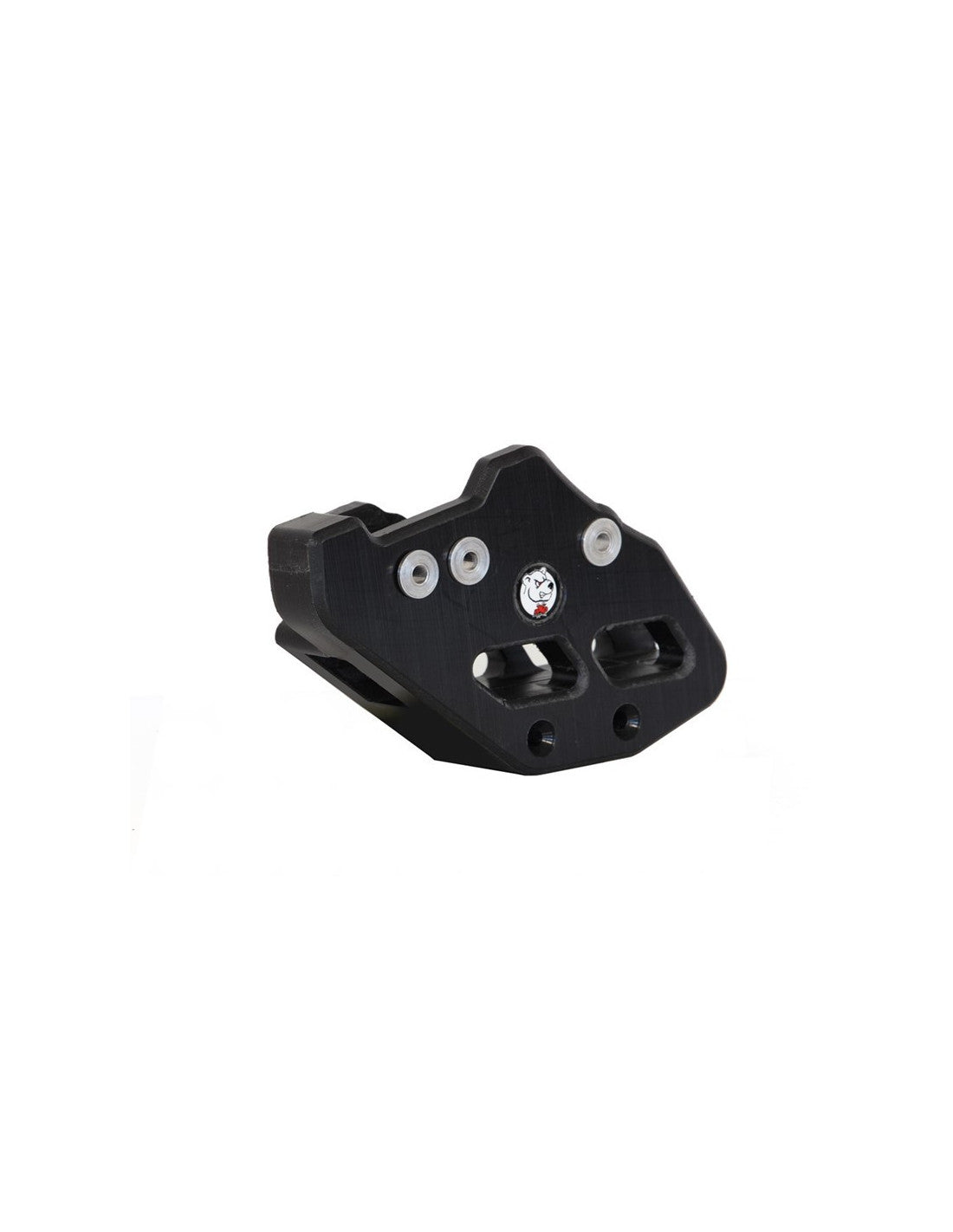 Guide chaine noir en plastique UHMW pour TM Racing
