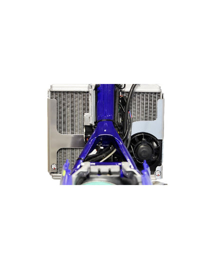 Rear view of the radiator braces in aluminum for Sherco SE250R / SE300R