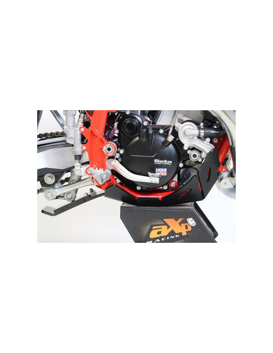 Côté droit du sabot en plastique PEHD avec protection de biellette pour Beta 125RR - 200RR