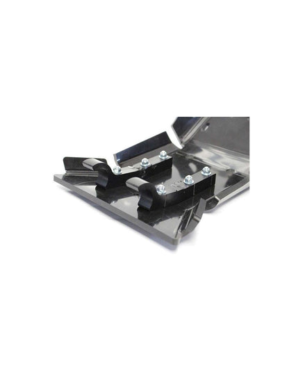 Fixations of the black HDPE plastic skid plate for KTM 250 - 300 Enduro