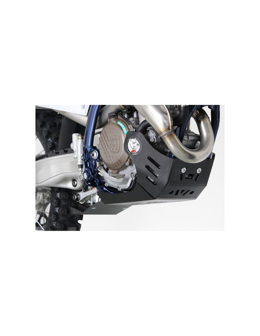 Côté droit du sabot noir en plastique PEHD avec protection de biellette pour KTM - Husqvarna
