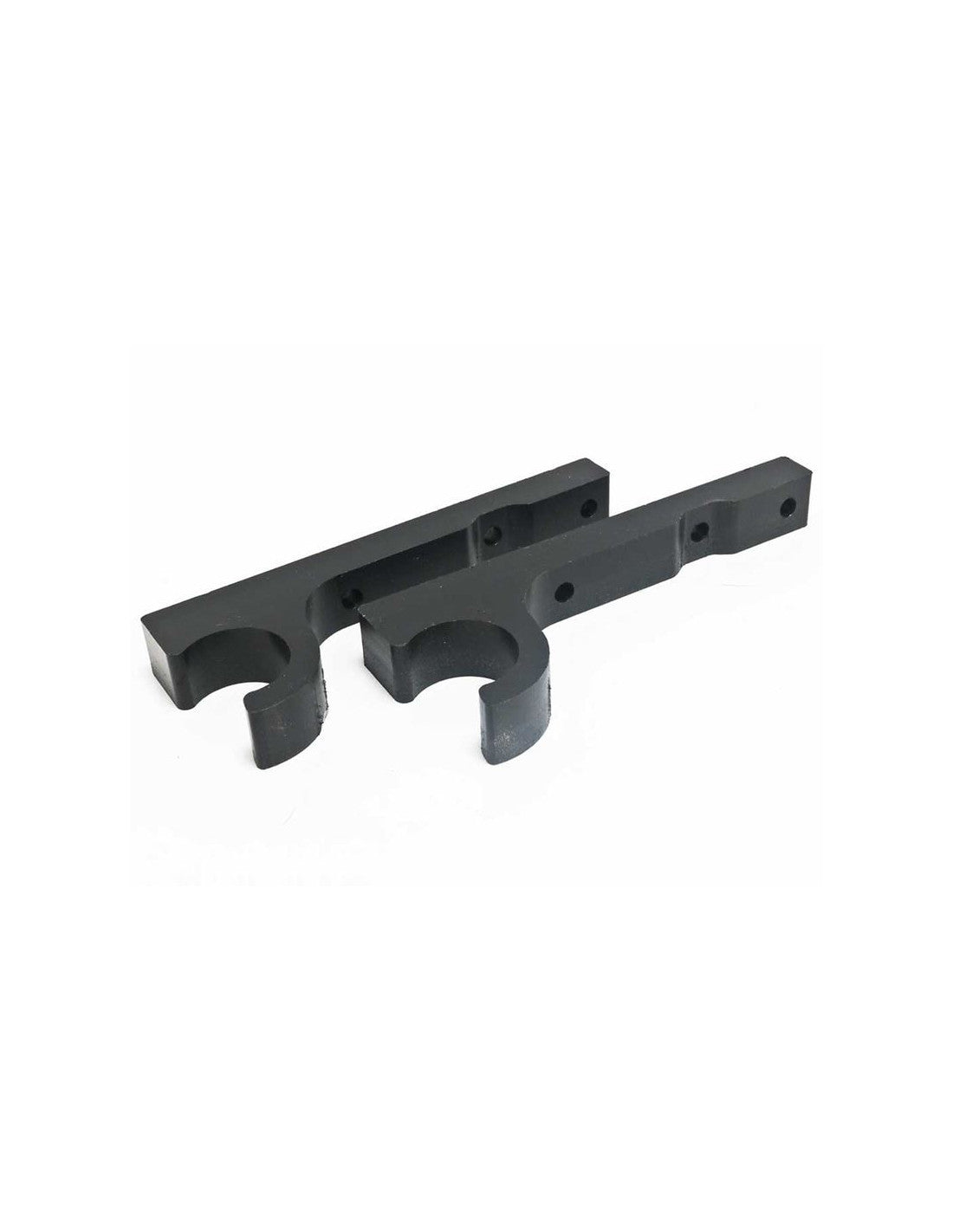 Rear fixations of the black HDPE plastic skid plate for KTM 450EXCF - 500EXCF
