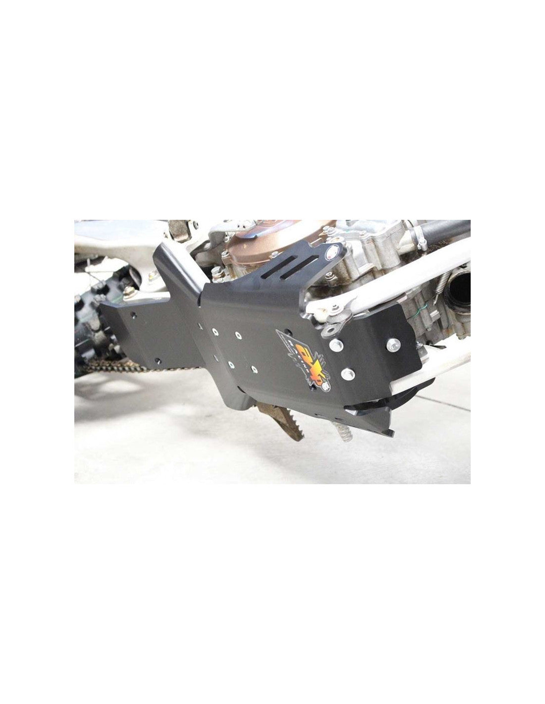 Sabot noir en plastique PEHD avec protection de biellette pour KTM - Husqvarna 2T