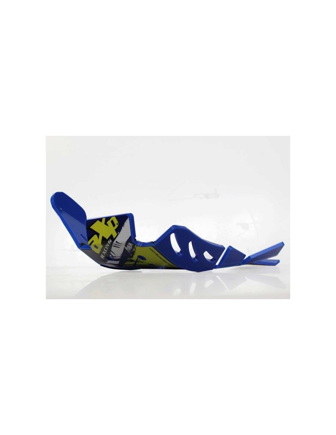 Blue HDPE plastic skid plate with linkage guard for Sherco 250 - 300SEFR