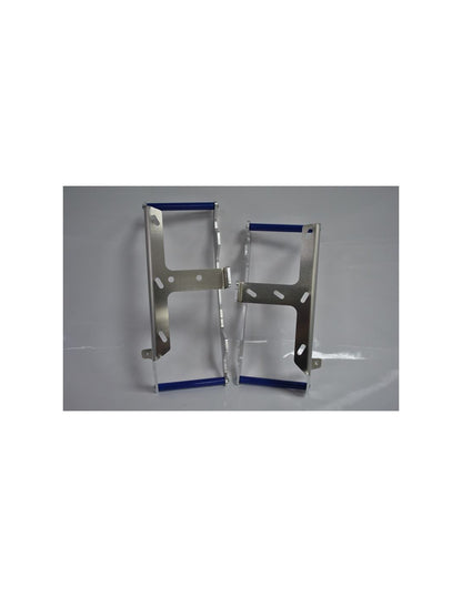 Protections de radiateurs en aluminium avec entretoises bleues pour Yamaha YZ125