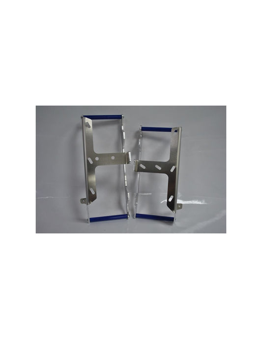 Protections de radiateurs en aluminium avec entretoises bleues pour Yamaha YZ125